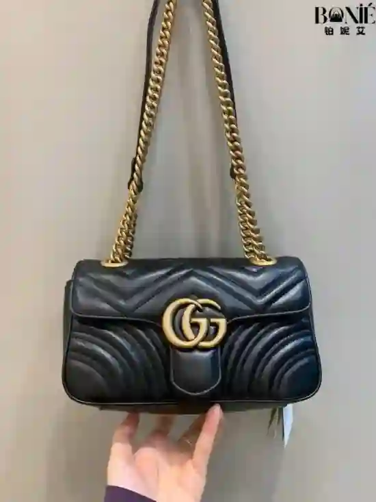 446744 - 经典款金扣黑色22cm