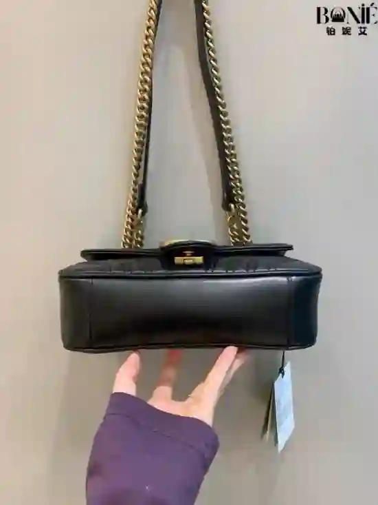 446744 - 经典款金扣黑色22cm - Image 2