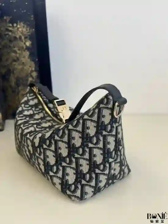 0774 - DIOR 蓝布大号‼️ 专柜饭盒包系列 - Image 4