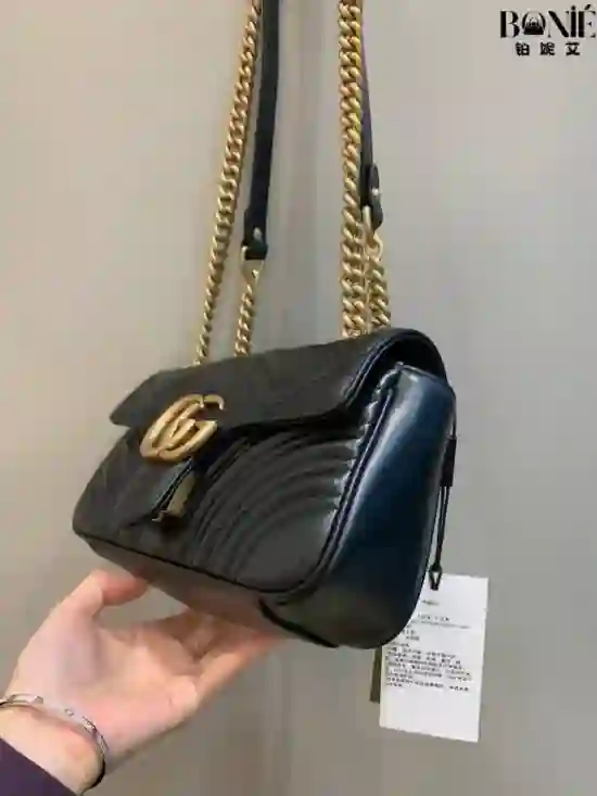 446744 - 经典款金扣黑色22cm - Image 3