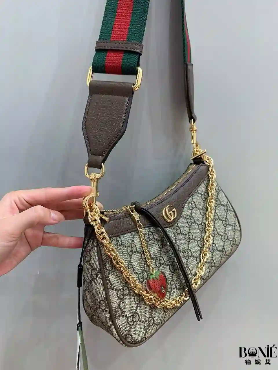 Untitled design - 6 735132 - Gucc1 Ophidia草莓链条包 - Image 8