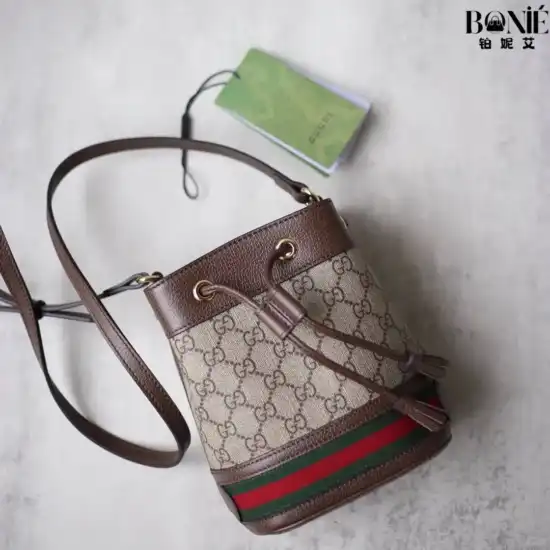 550620 96I3B 8745  - Ophidia系列迷你GG水桶包 - Image 9