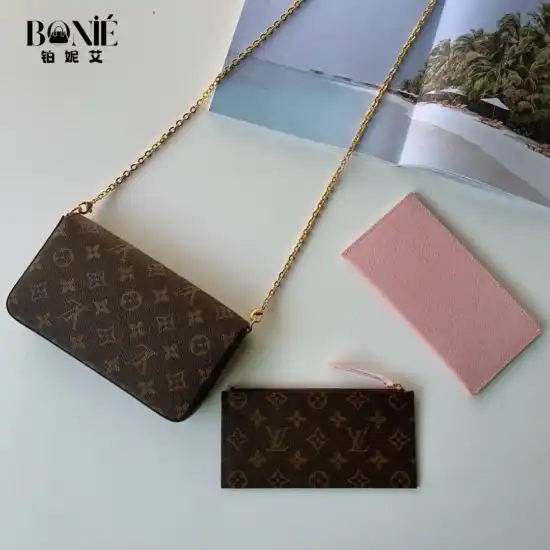 M61276 - Louis Vuiiton 粉色内里 Felicie 手袋 - Image 2