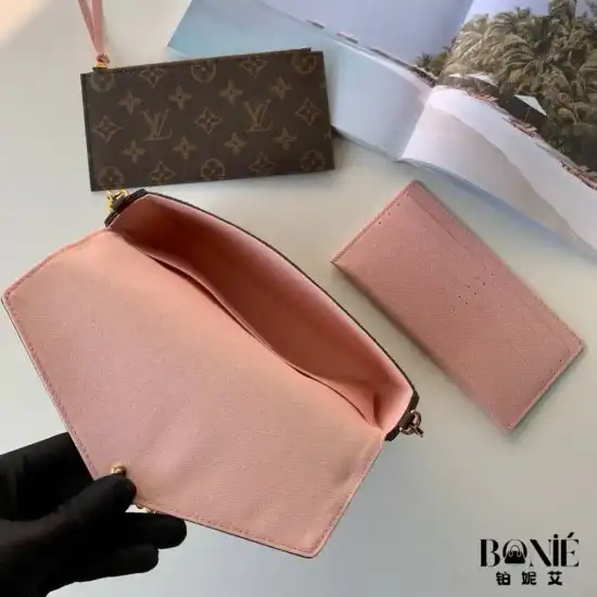 M61276 - Louis Vuiiton 粉色内里 Felicie 手袋 - Image 8