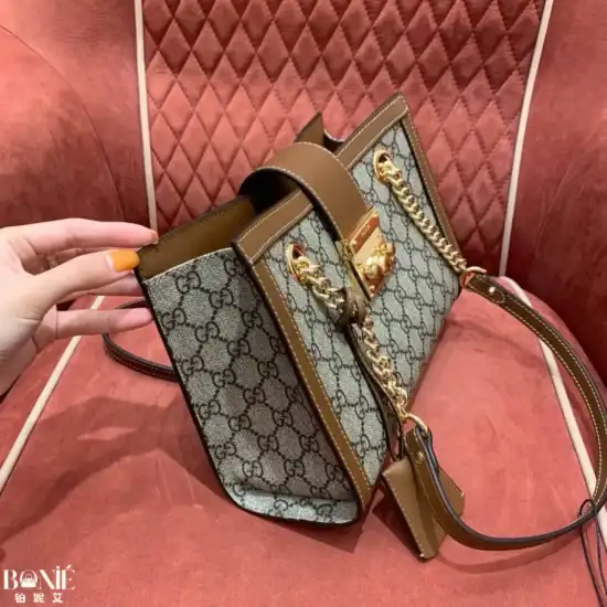 498156 - 𝖦𝗎𝖼𝖼1 翻盖单肩手提链条包 - Image 7