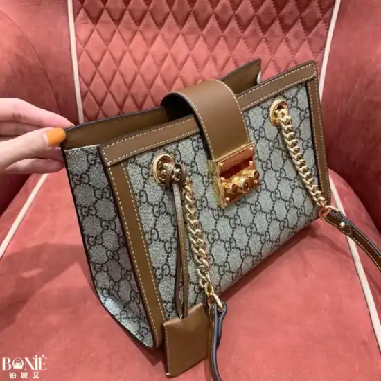 498156 - 𝖦𝗎𝖼𝖼1 翻盖单肩手提链条包 - Image 2